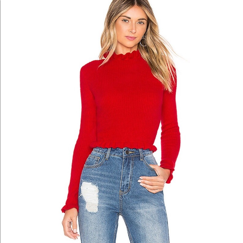 About Us REVOLVE Martina Cropped Sweater